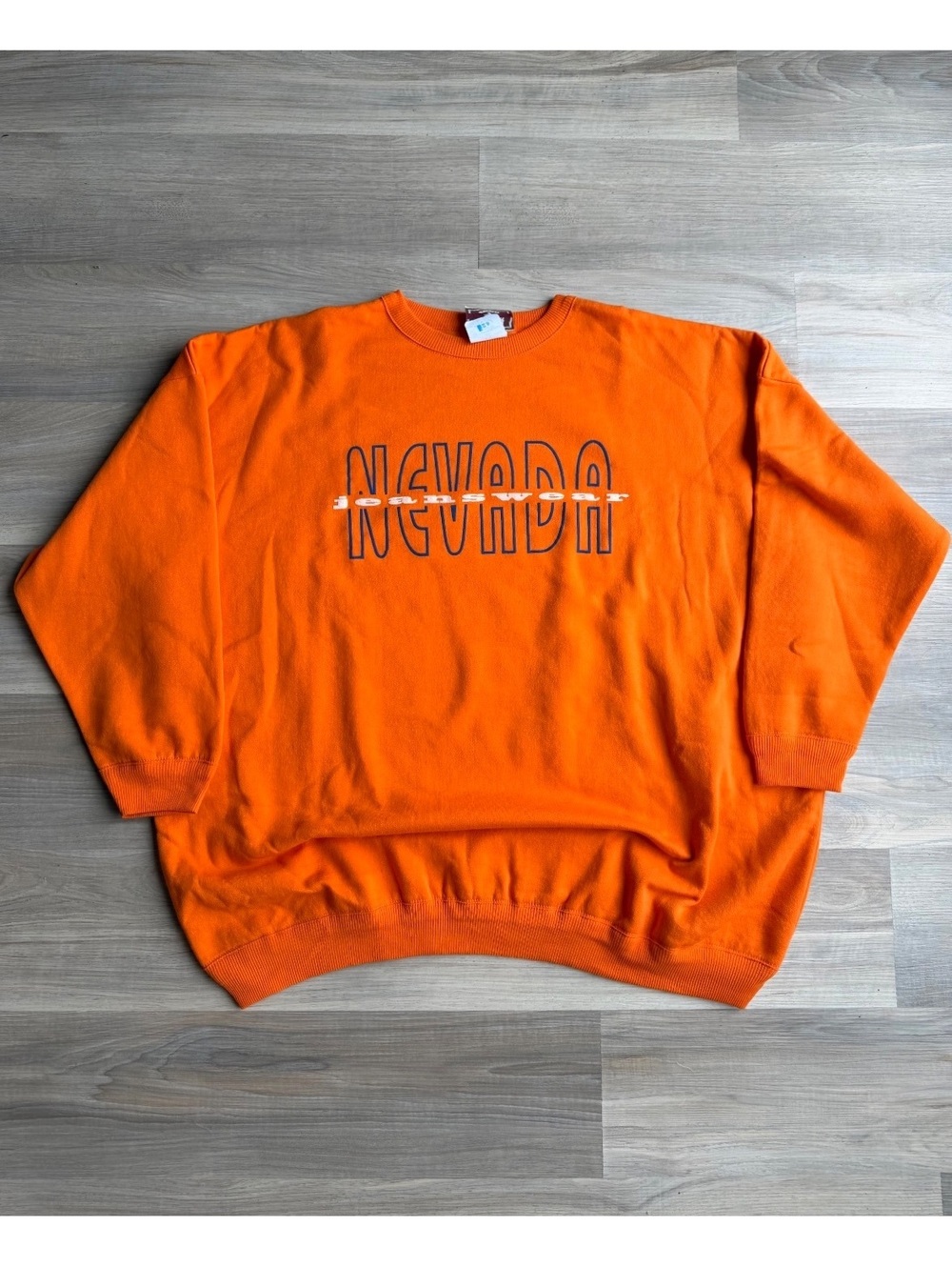 Vintage 90's Nevada Jeanswear Puff Print Sweatshirt